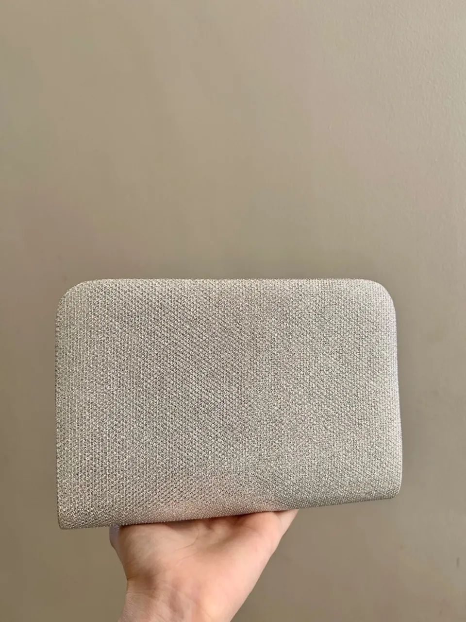 clutch de prata com brilho - Foto 3