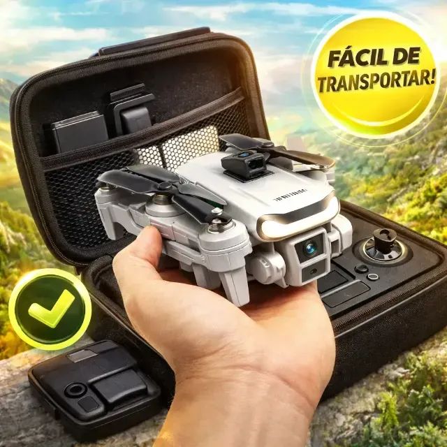 Drone XC-DRN-05 Câmera HD Ajustável Profissional Bateria  - Foto 6