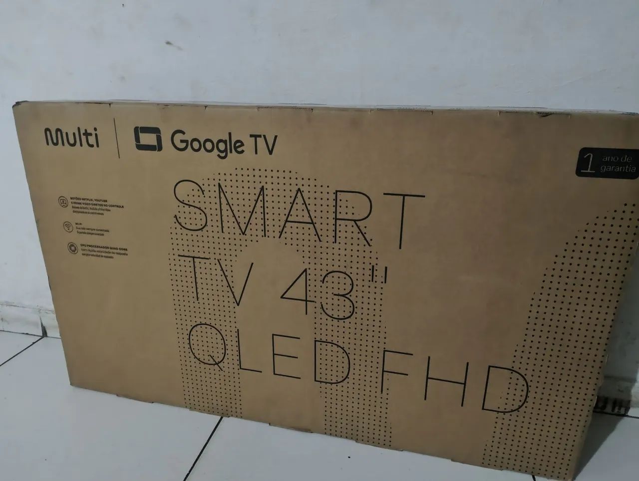 Tv Multilaser43 polegadas smart borda infinita lacrada na garantia de fábrica ainda nf