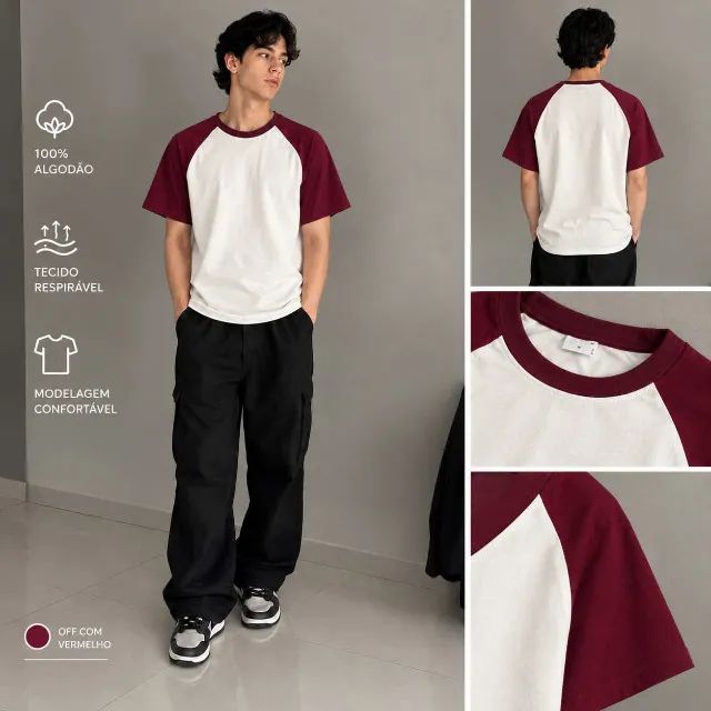 kit 4 camisetas - Foto 2