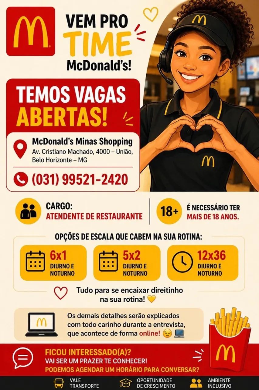 ? VEM PRO TIME McDONALD'S! ?