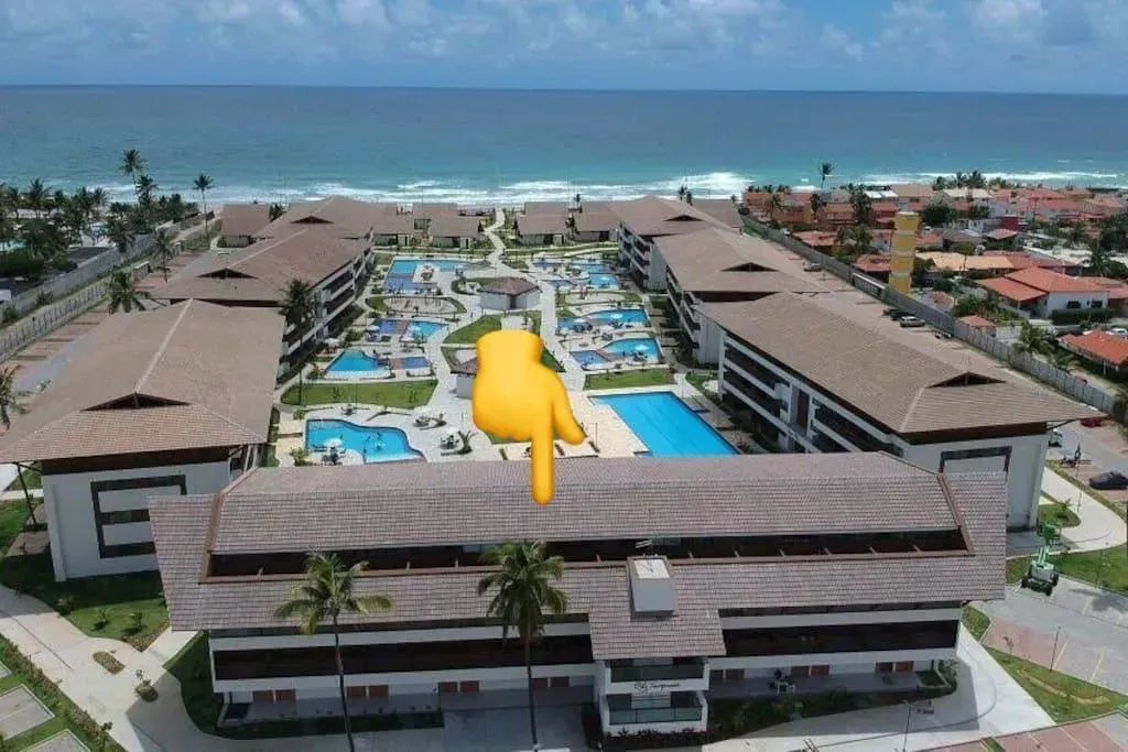 Duplex beira-mar para 9 pessoas na Praia do Cupe
