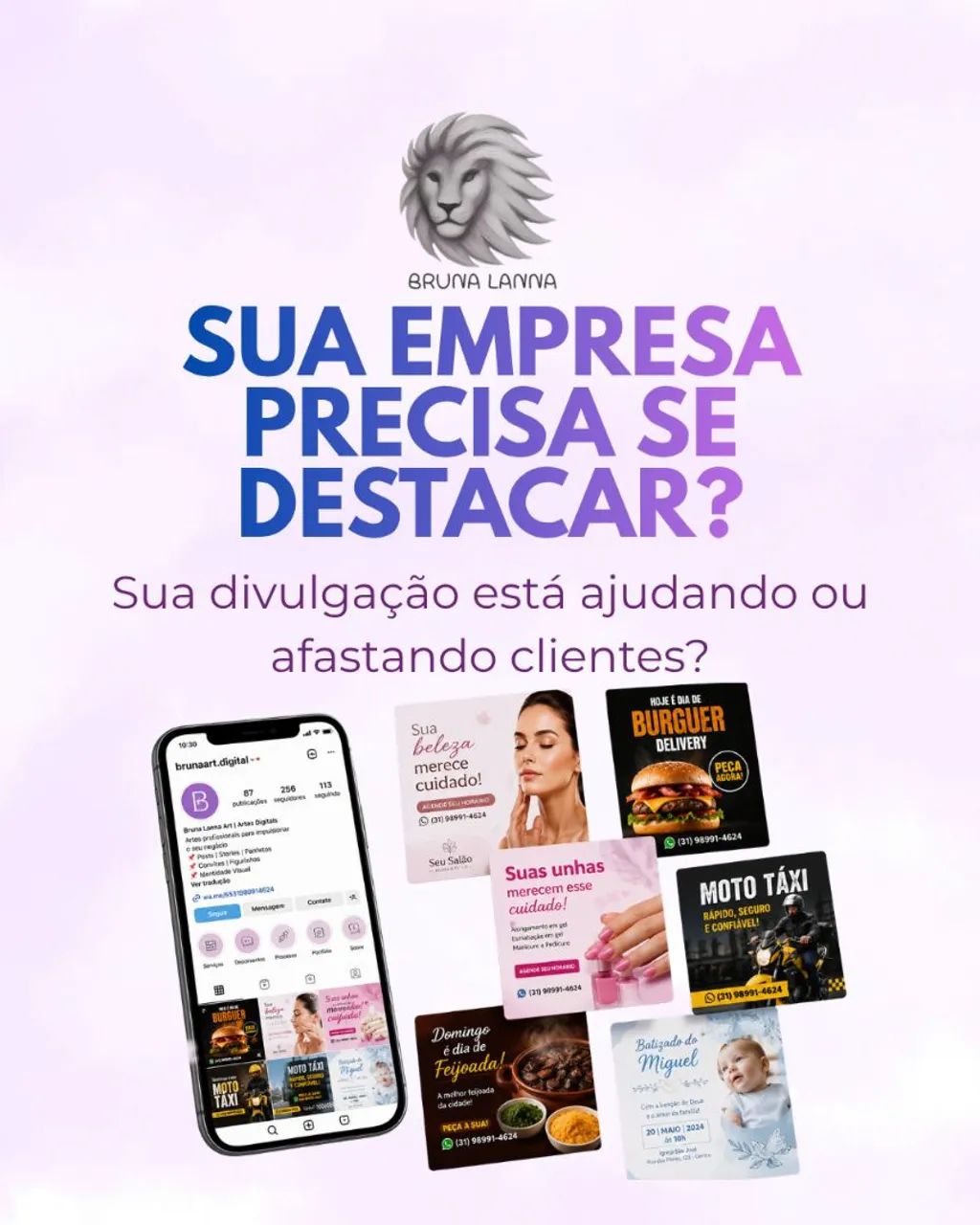 Arte para Instagram e Divulgação Profissional | A partir de R$35