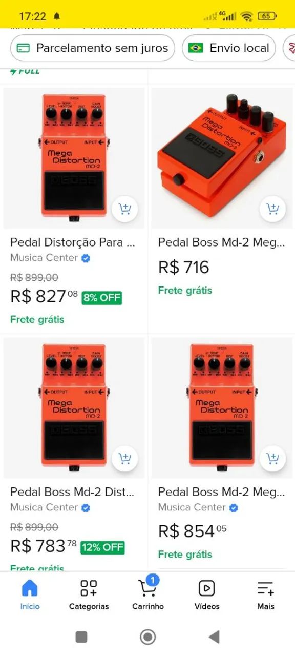 Pedal Boss mega distortion  - Foto 4