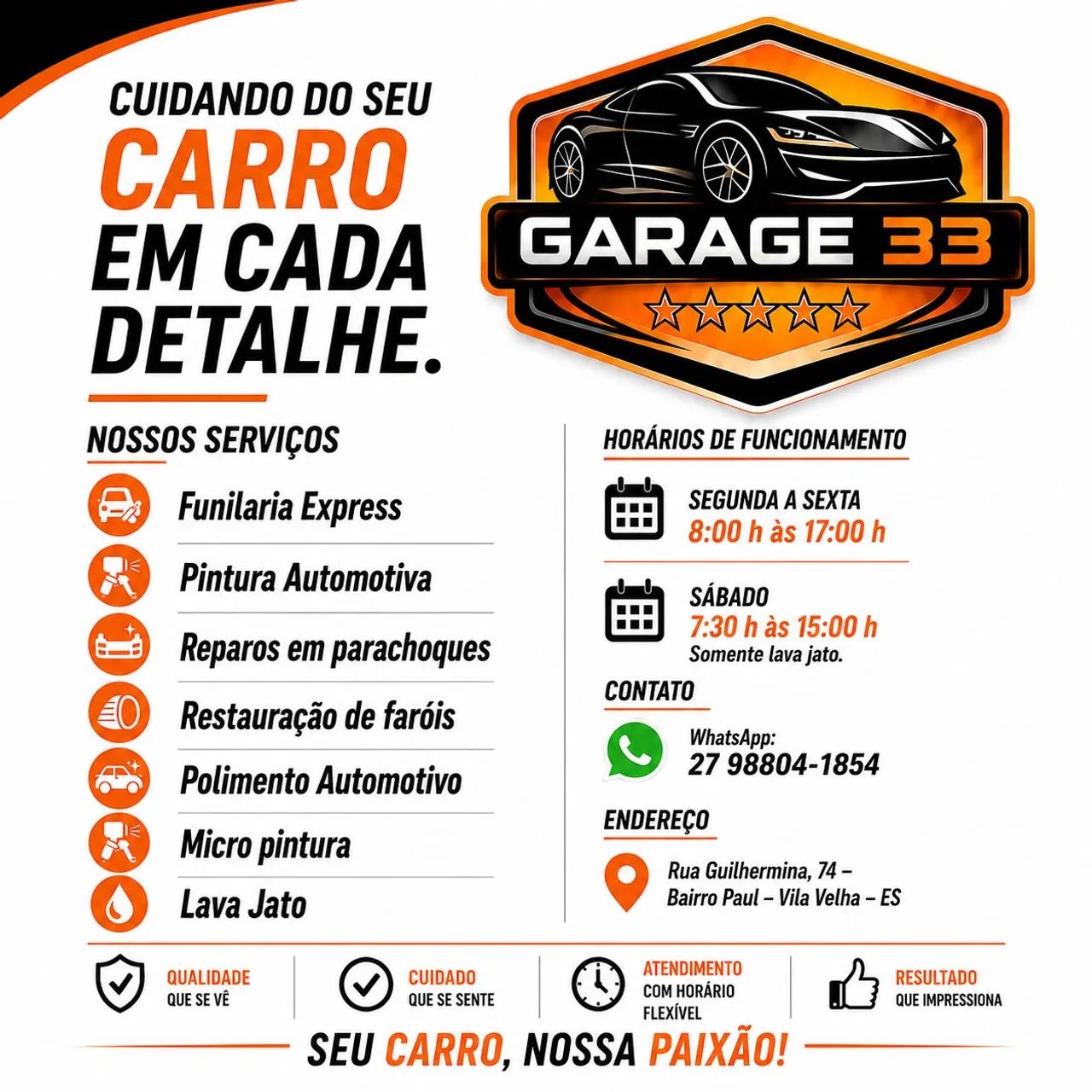 Funilaria e pintura automotiva e polimentos 