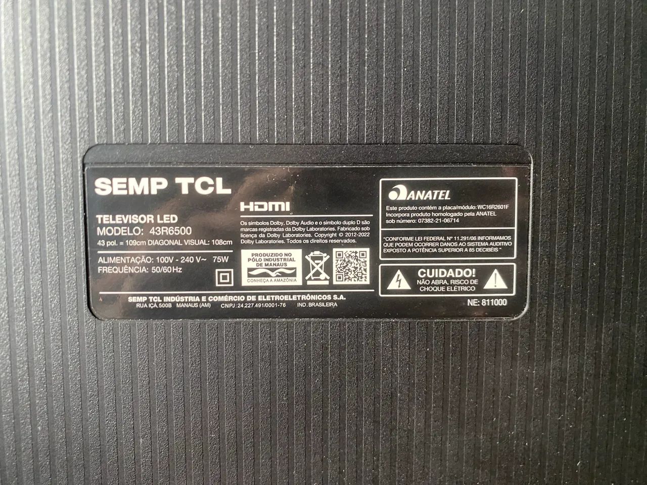 Smartv Semp Roku 43 - Queimada - Foto 2