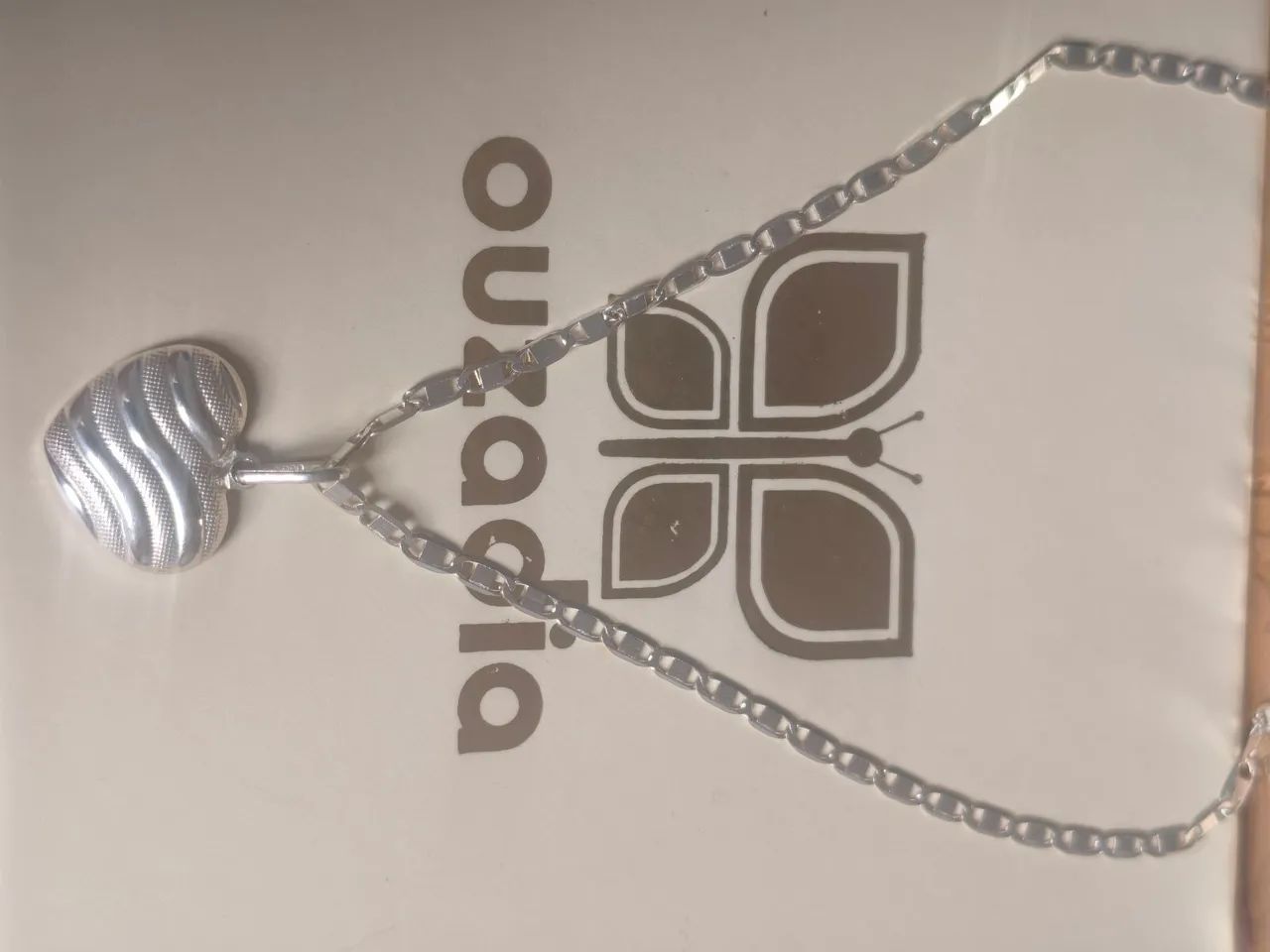 Cordão + pingente de Prata feminino 50cm  - Foto 5