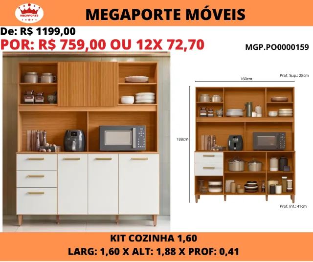KIT COZINHA 1,60