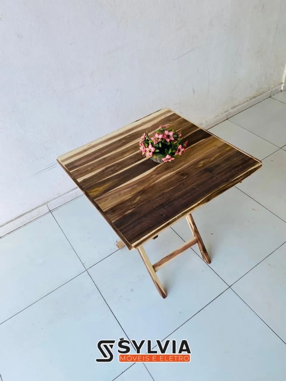 Mesa quadrada sem verniz  - Foto 4