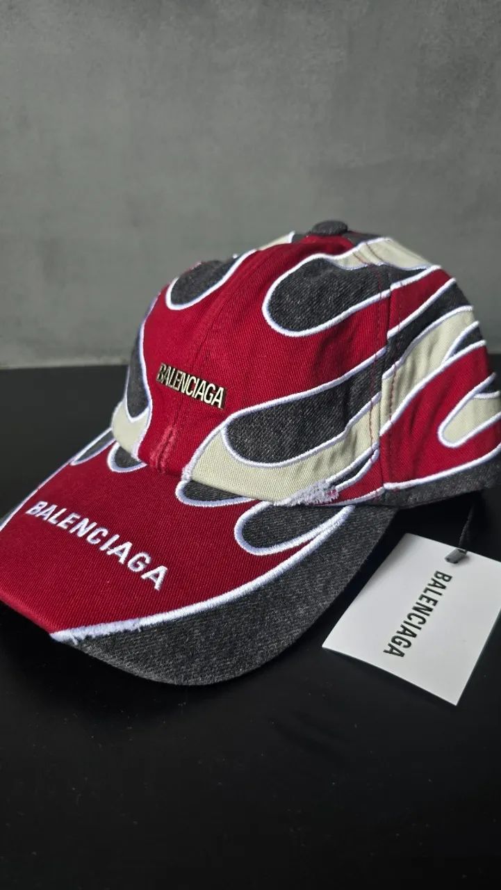 Boné Balenciaga Jeans Flame Cap - Foto 4