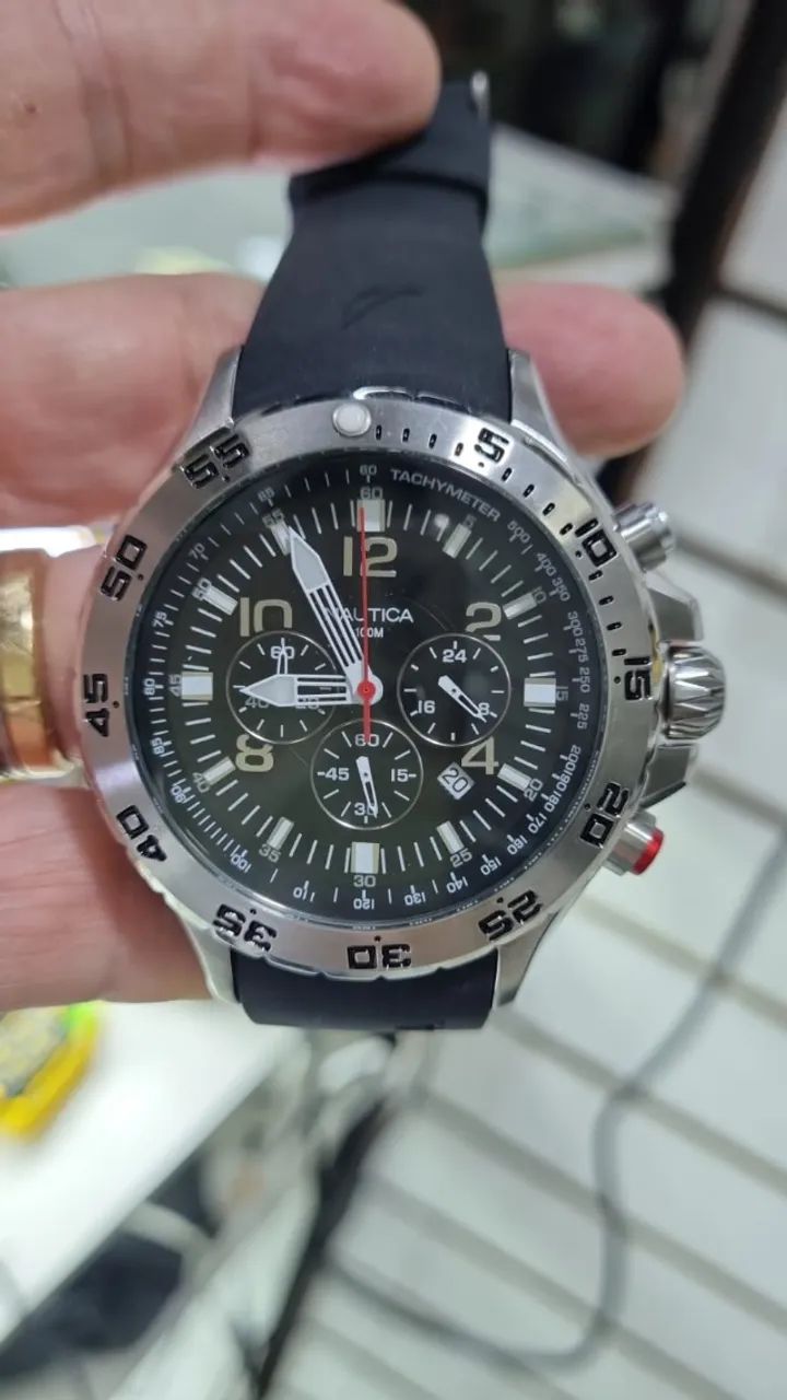 Relógio NAUTICA ORIGINAL MODELO N14536G - ENTREGAMOS  - Foto 3