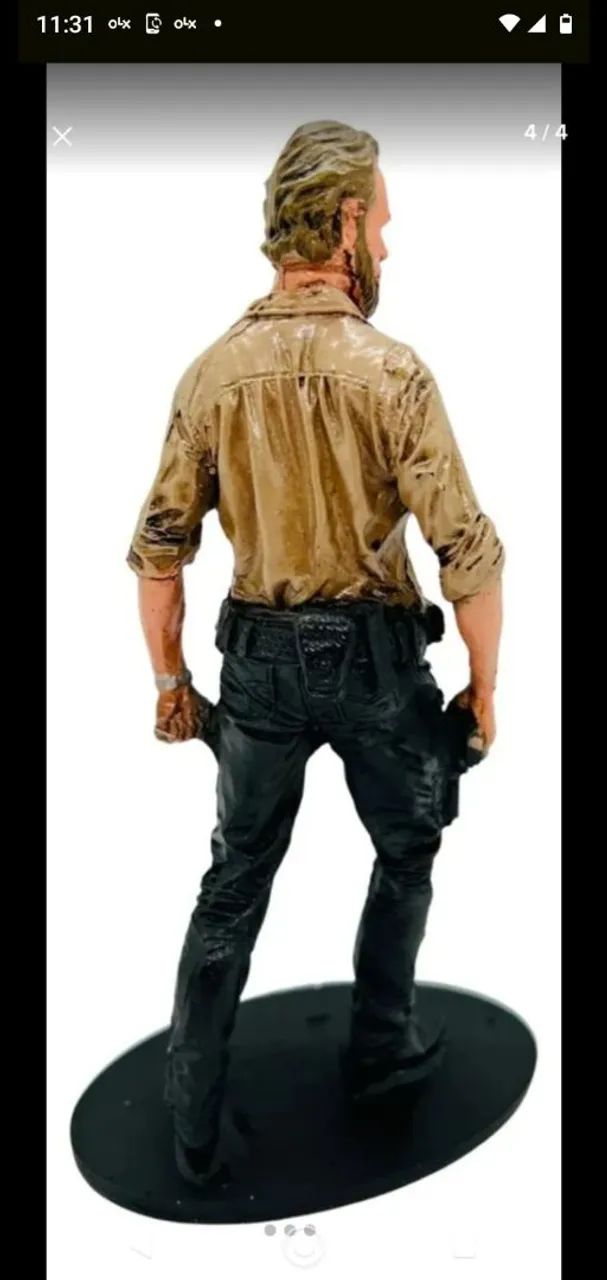 MINIATURA BONECO RICK DO THE WALKING DEAD - Foto 4