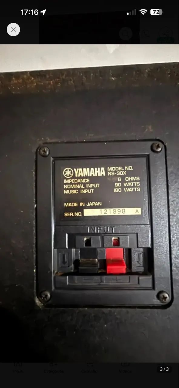 Caixas Acústicas Yamaha Ns-30x - Foto 3