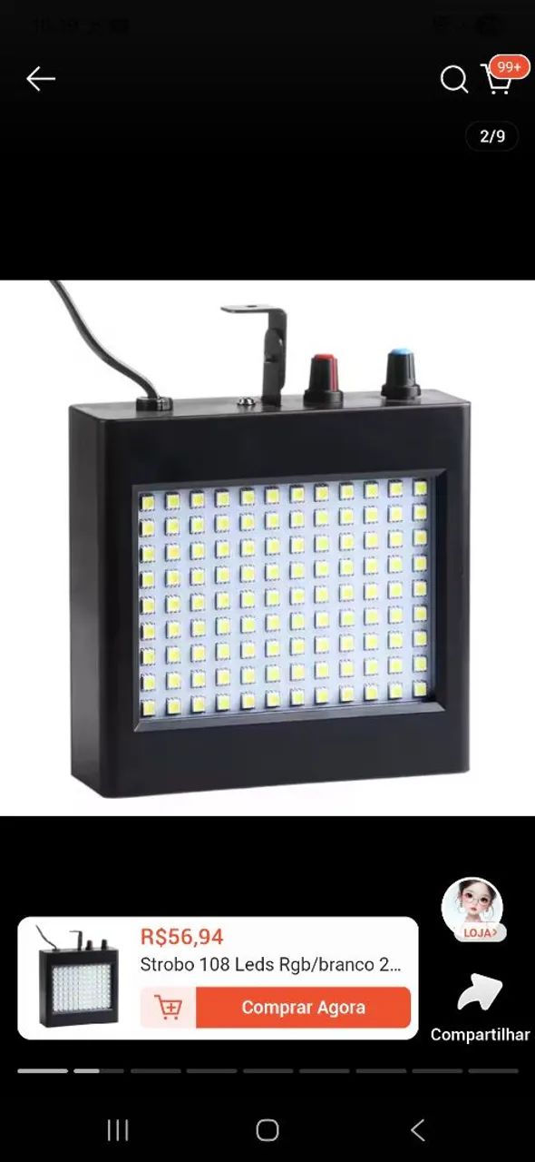 Luz led iluminação strobo - Foto 4