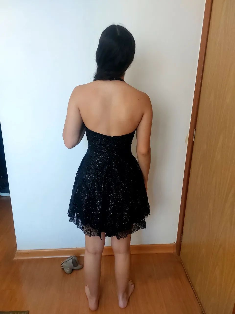 Vestido preto com brilho  - Foto 4