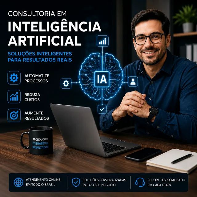 Consultoria em IA: automatize processos, reduza custos (e aumente resultados já! Online.!!