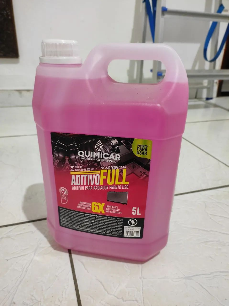 Aditivo para Radiador Quimicar Full 5L Pronto para Uso