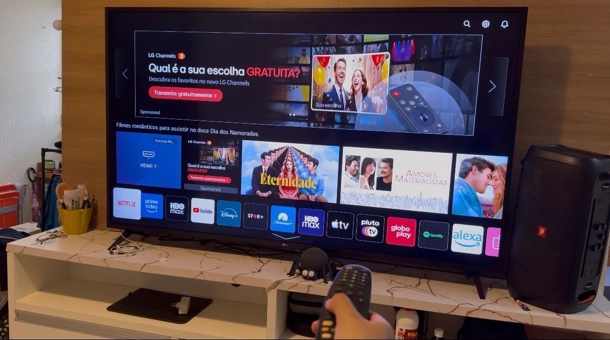 Smart TV LG 65 polegadas + controle pointer estilo mouse - Foto 3