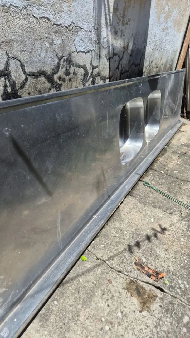 Pia em aço inox com 2 cubas. - Foto 2