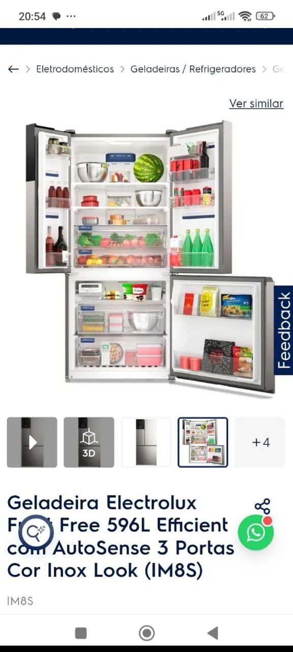 Vendo geladeira Electrolux Im8s. Nova na embalagem com garantia estendida por 18 meses - Foto 3