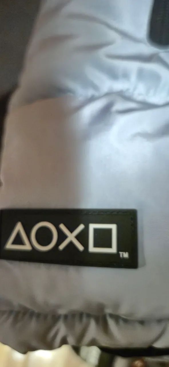 Colete Puffer Playstation Preto Cinza - Foto 4