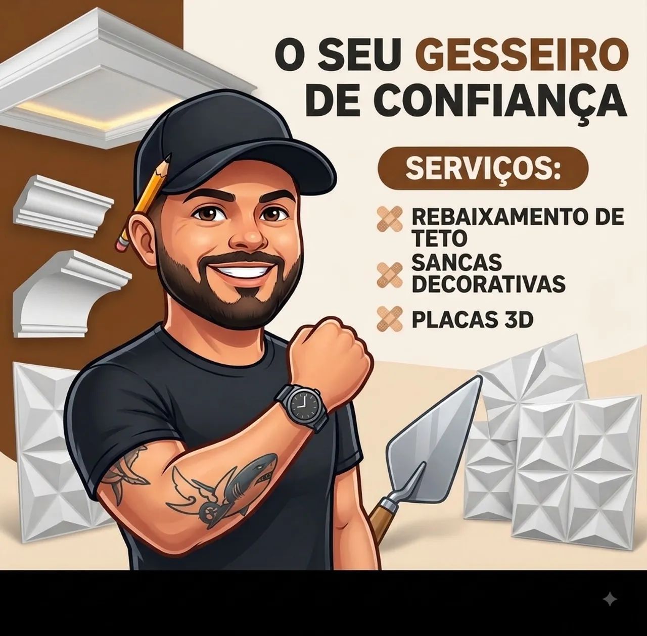 Serviços de gesseiro 