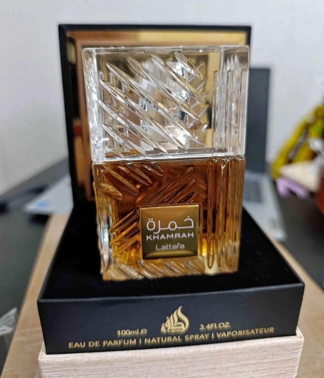 Khamrah lattafa perfume masculino original 100ml - Foto 2
