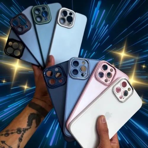 10 capas de celular ag glass cores e modelos para escolher ! iPhone 11 ao 15 pro max  - Foto 2
