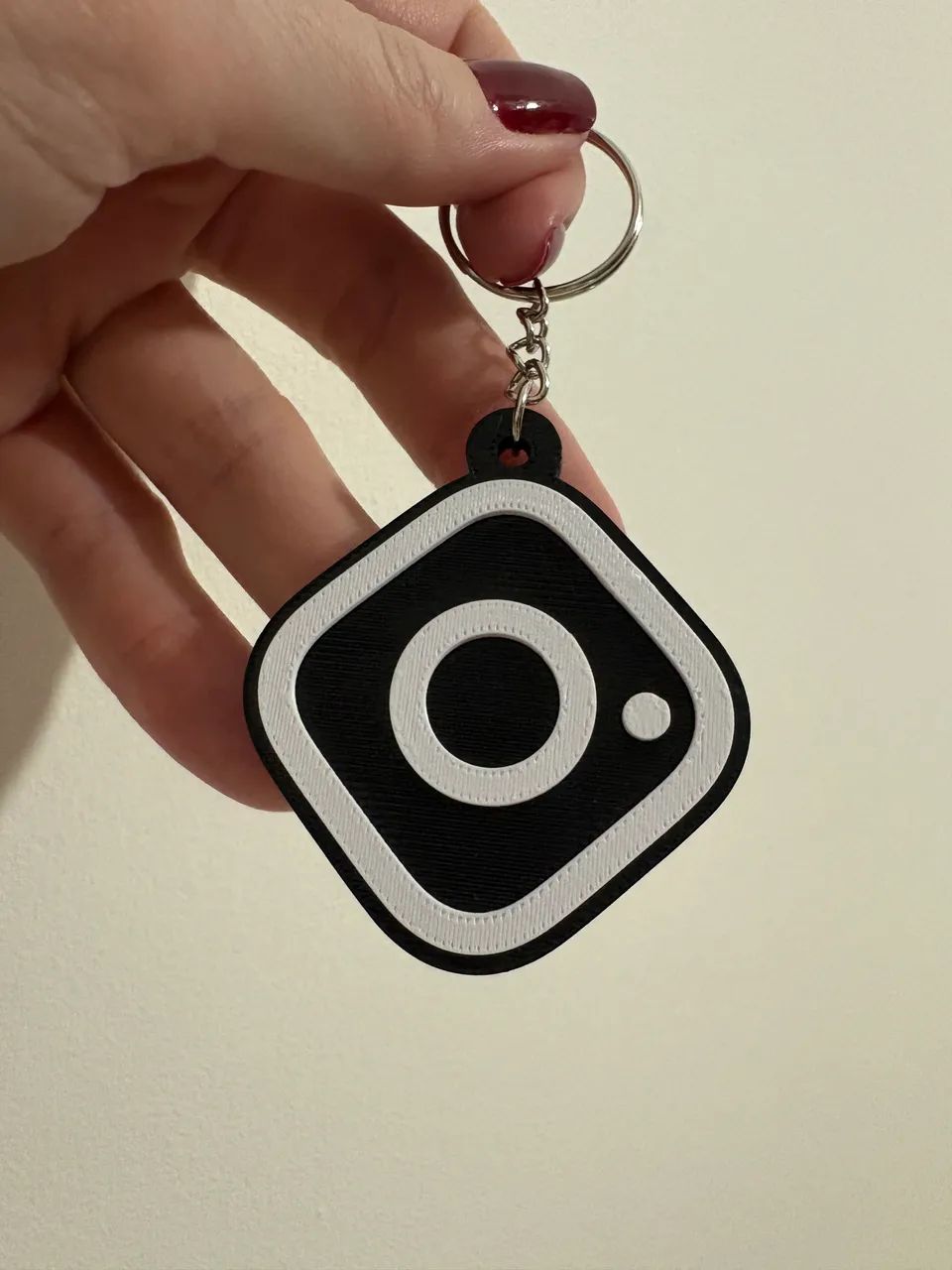 Chaveiro Tag NFC Instagram Preto e Branco Aproximação Regravável  - Foto 2