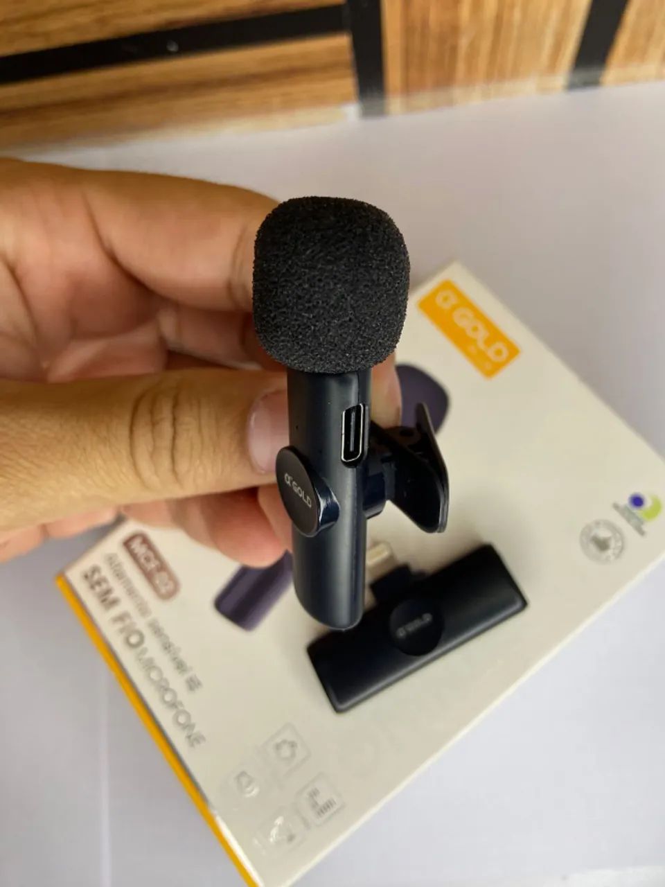 MICROFONE LAPELA TIPO C MCF-02 A? Gold an5