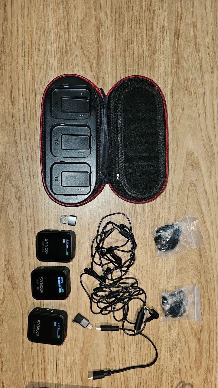 Microfone Sem Fio Synco G2 A2 Pro Lançamento + Cabo iPhone e tipo C - Foto 4