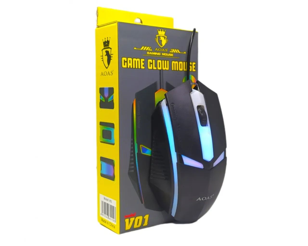 Mouse Gamer RGB com fio USB  - Foto 3