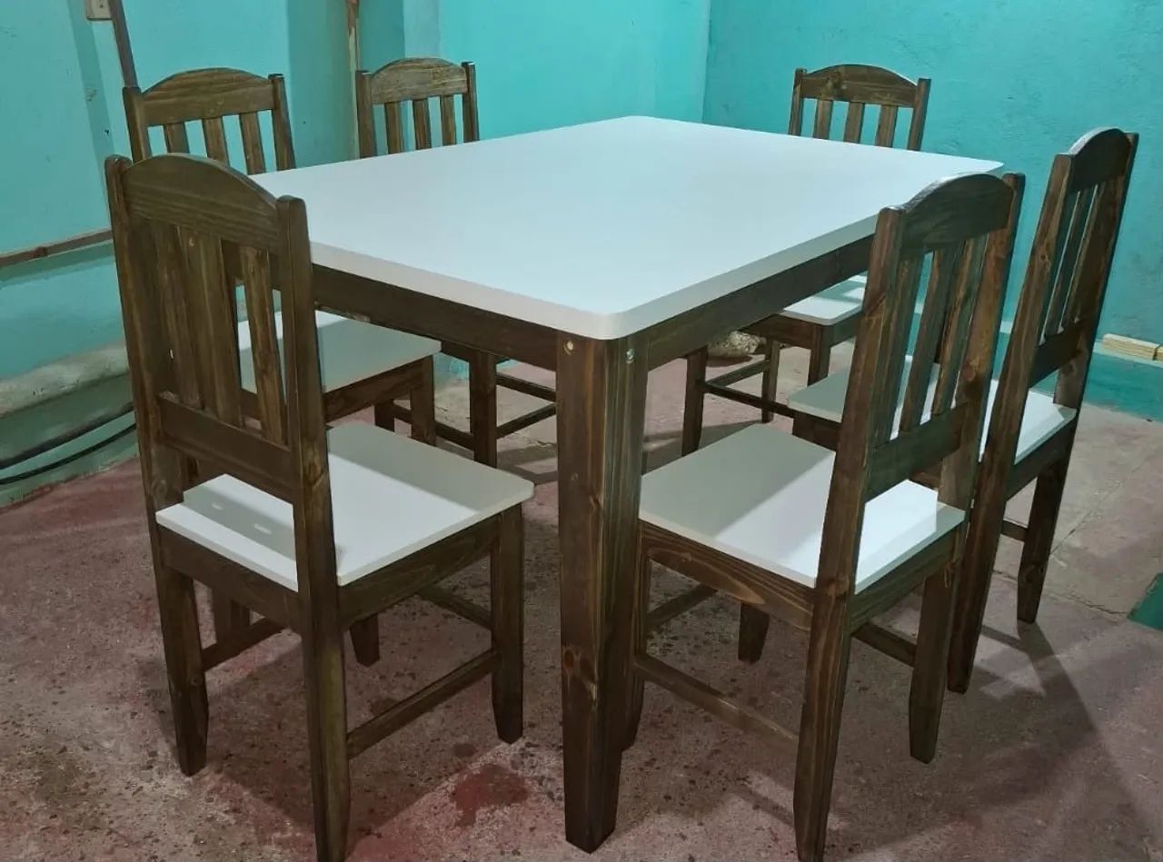 Mesa de jantar 6 cadeiras 