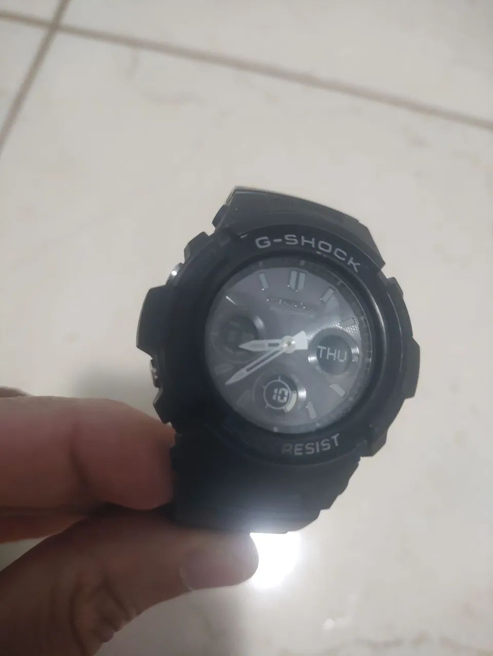 Relógio Casio G shock solar awg m100. 1a  - Foto 4