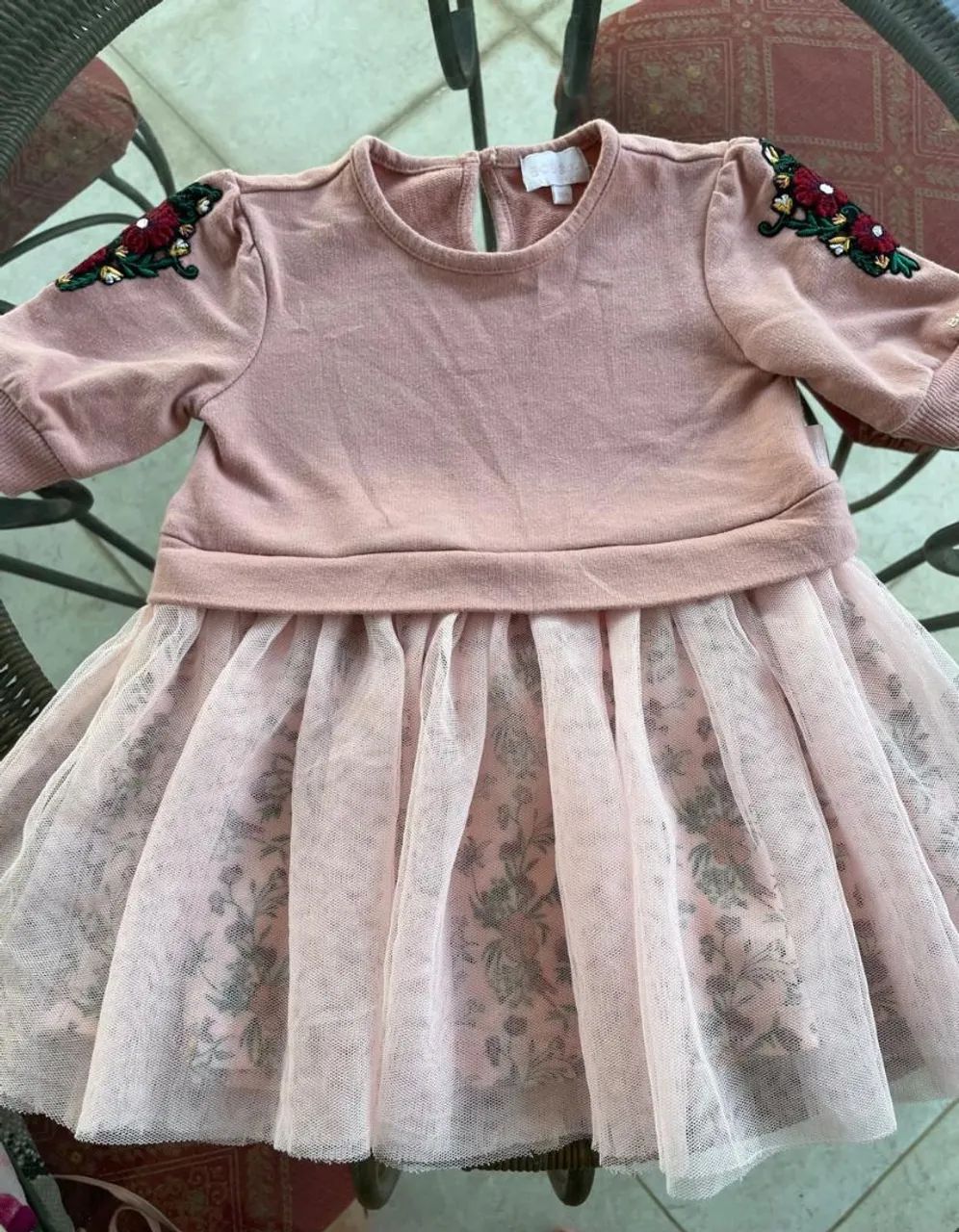Vestido Inf. Importado BCBG Tamanho 18 meses