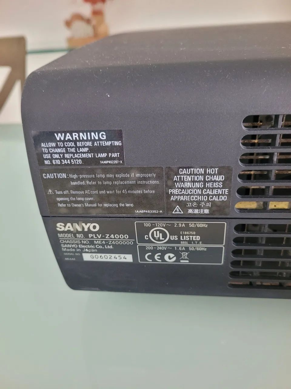 Projetor Sanyo PLV-Z4000 Full HD + Cabos - Foto 5