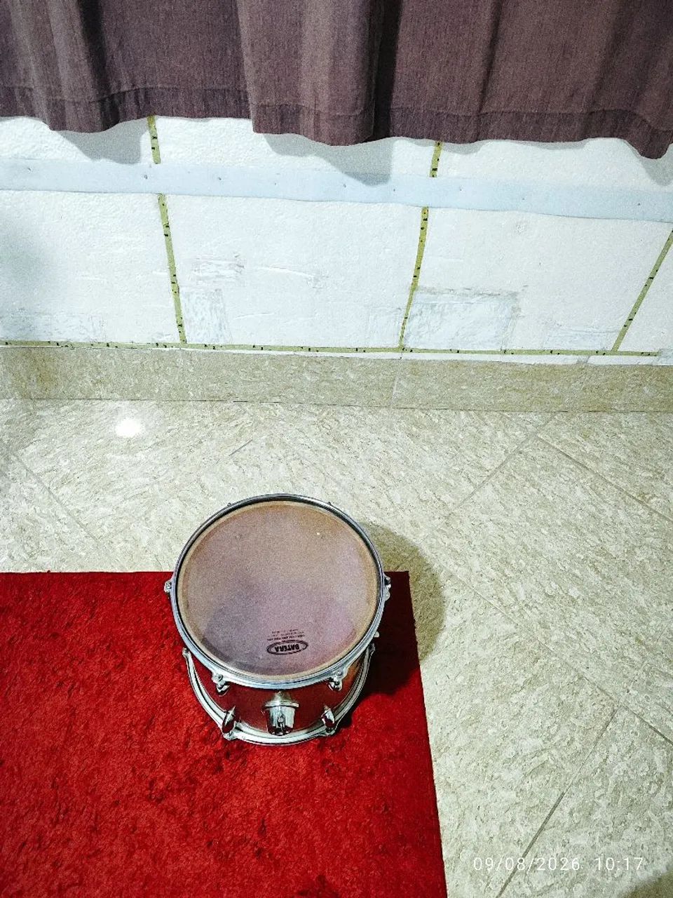 Tom de bateria de 12 polegadas 6 afinação da Wolf drums usado perfeito 