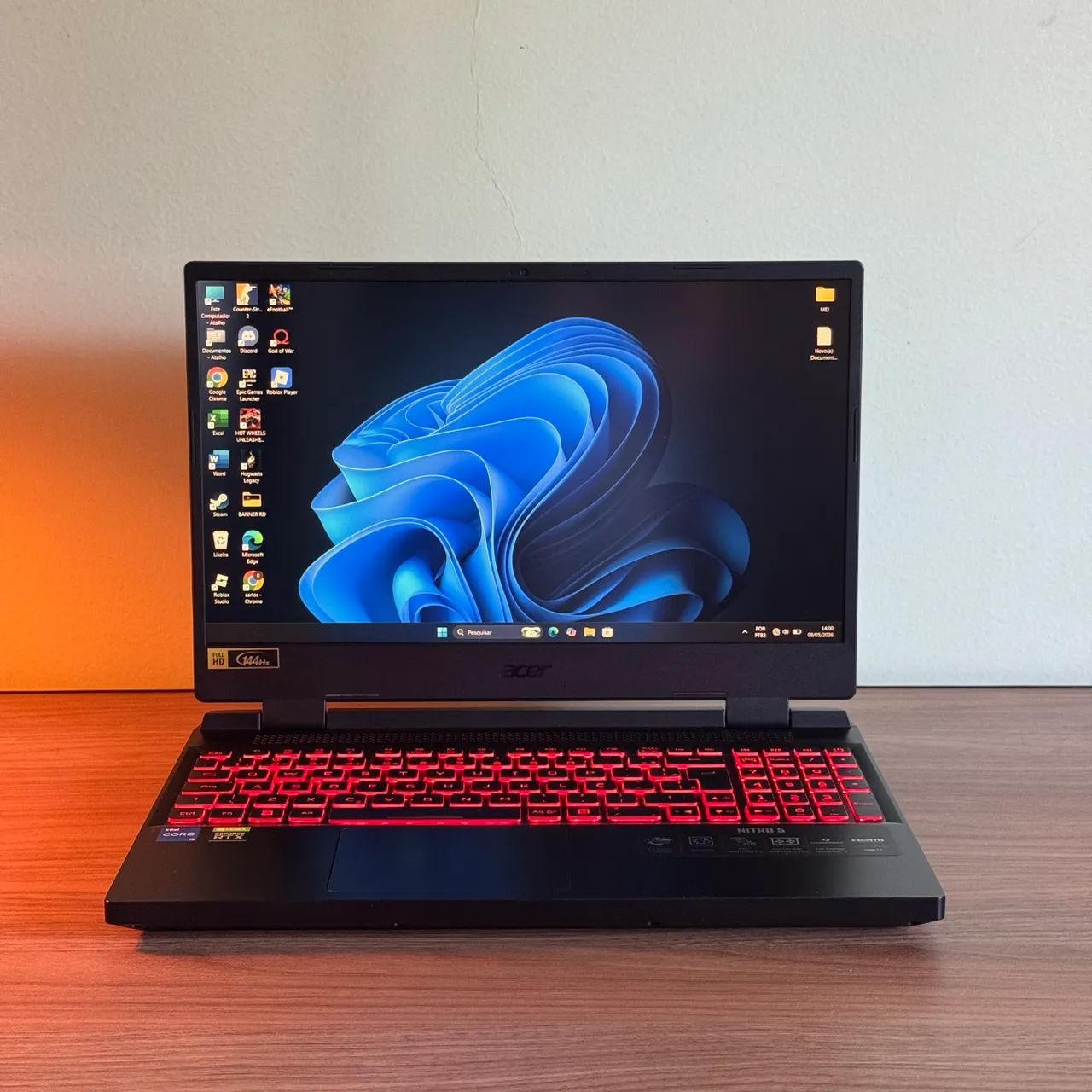 Notebook Acer Nitro 5 RTX 3050