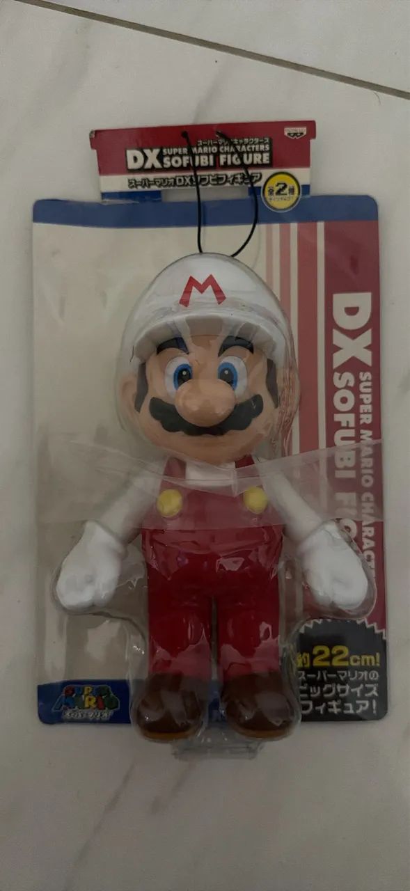 Super Mario Fire DX Sofubi Figure Banpresto Original Japão Lacrado Raro