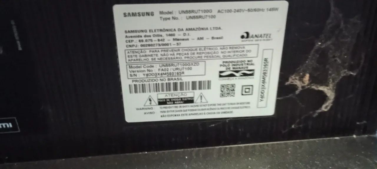 Tv Samsung 65 pol com defeito  - Foto 3