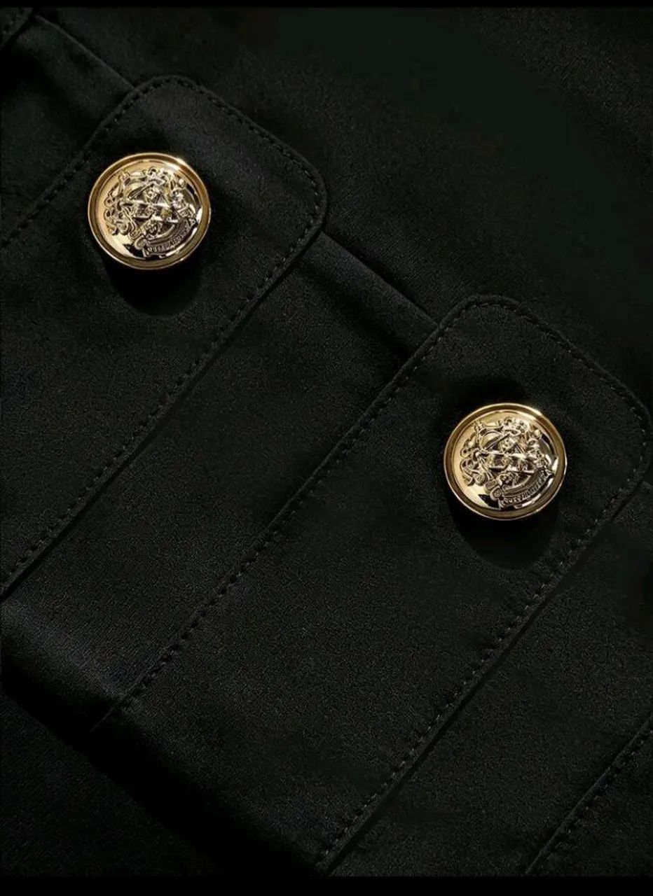Blazer Cropped Feminino Estilo Francês  - Foto 4