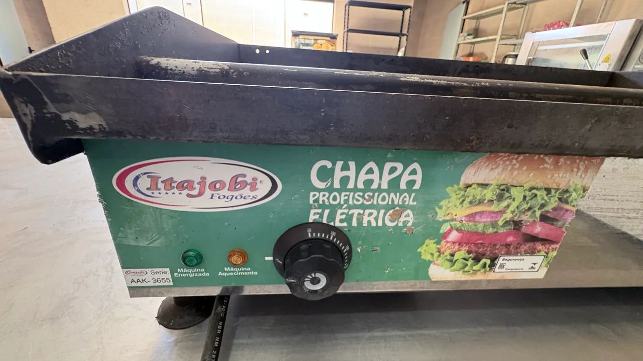 Chapa elétrica parahamburgueria e restaurantes  - Foto 5