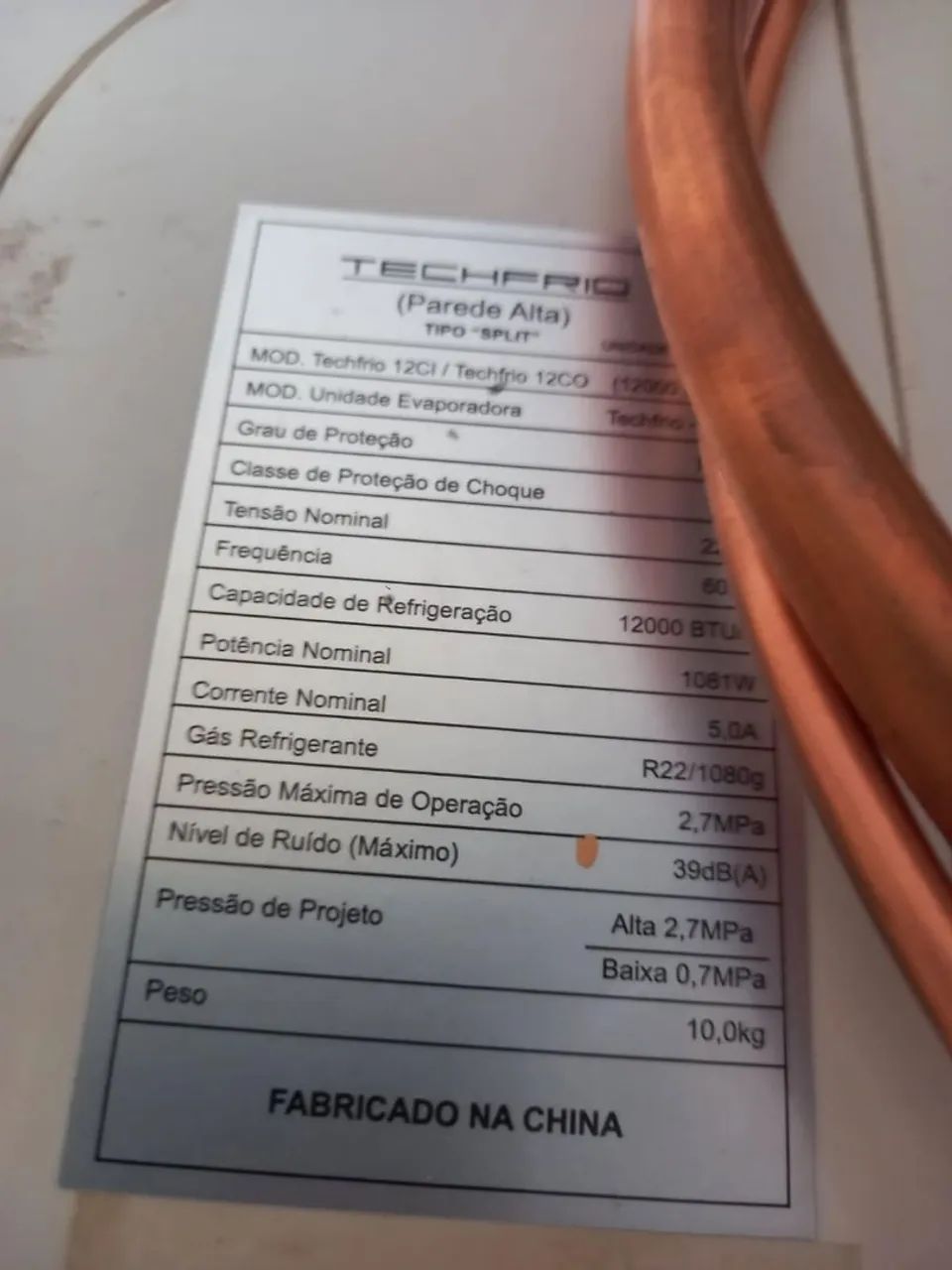 CENTRAL DE AR TECHFRIO 12 MIL BTUS JA INSTALADA  - Foto 3