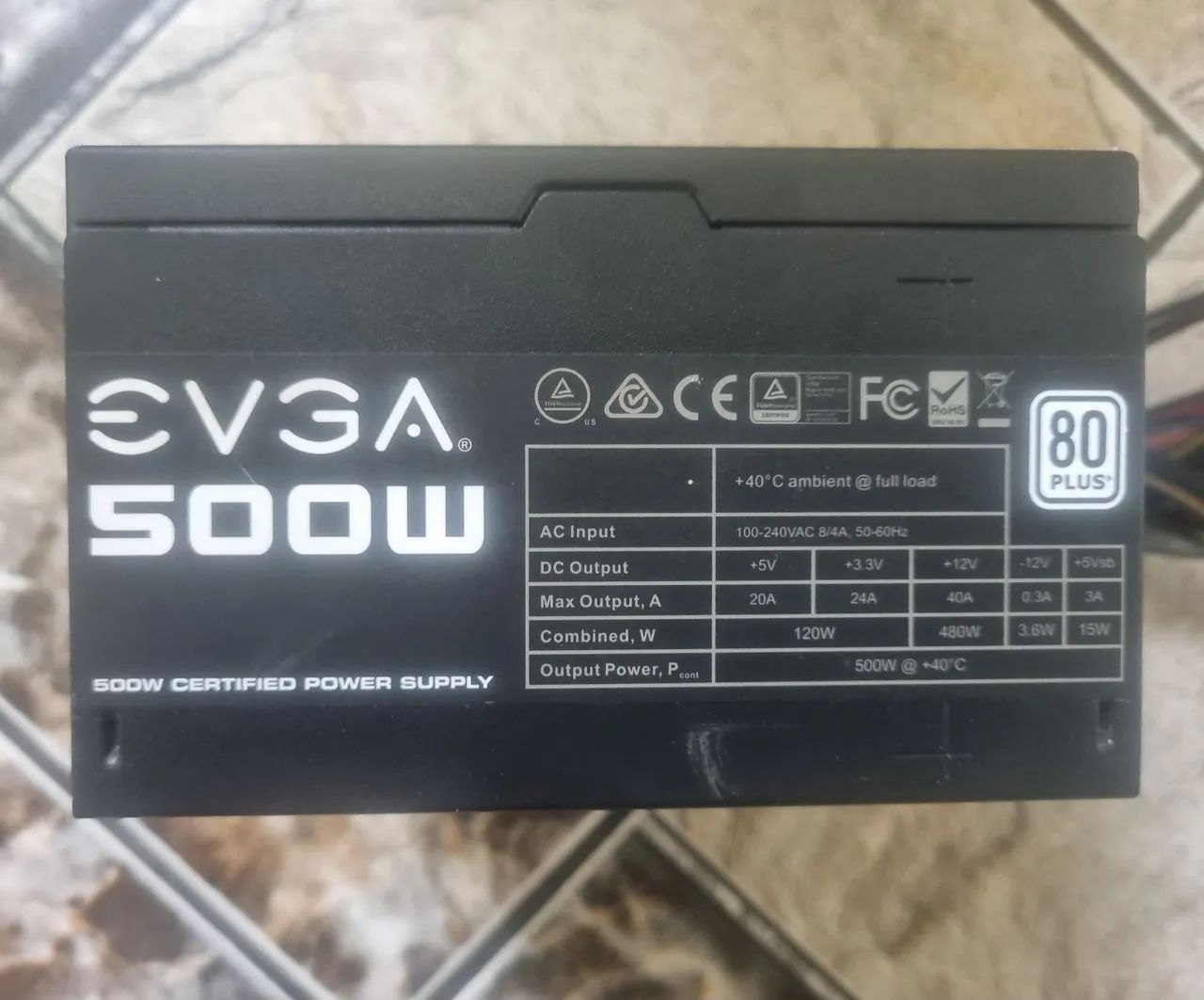 Fonte Atx EVGA 500w.  80 plus  - Foto 3