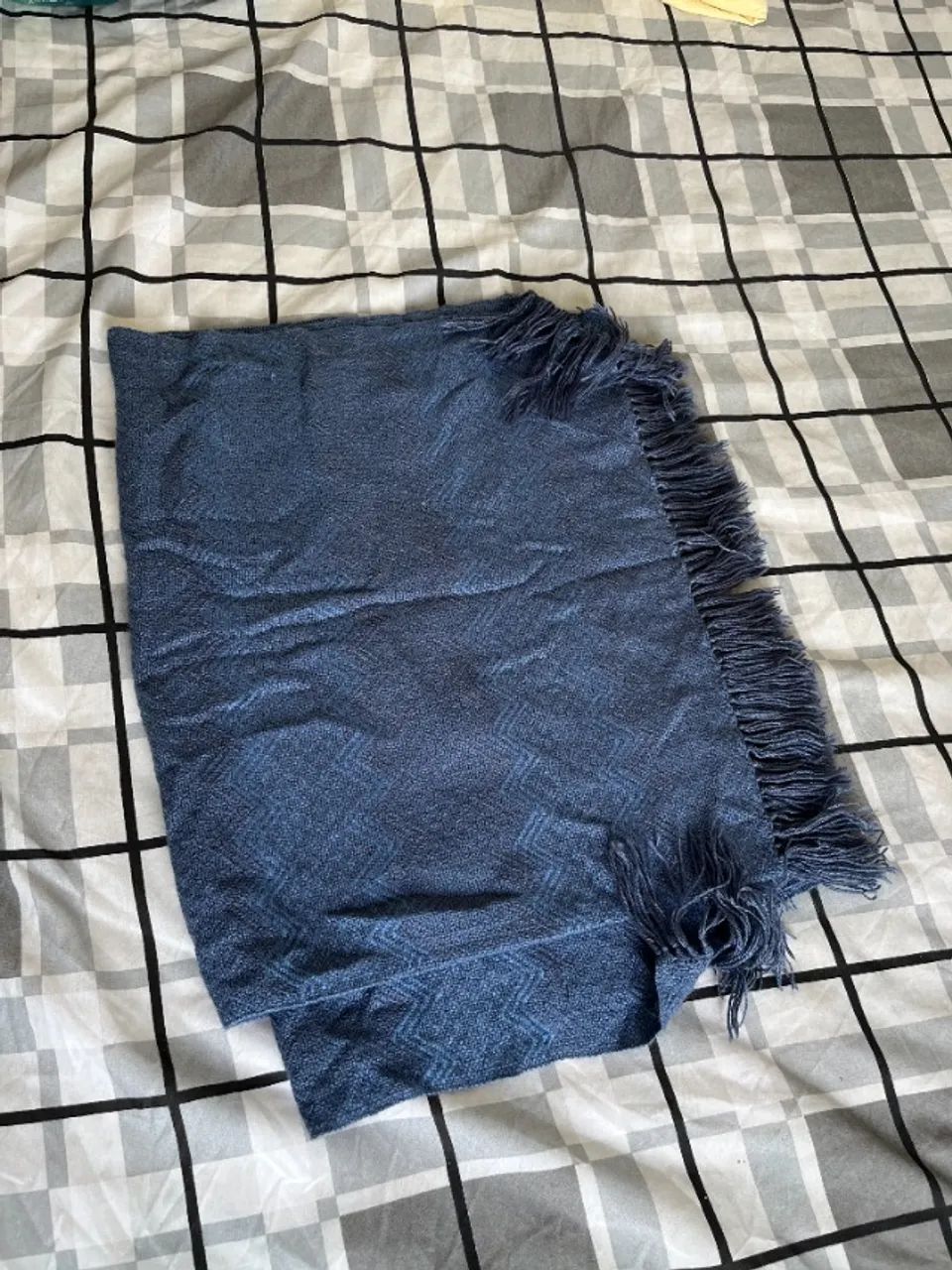 manta cor azul