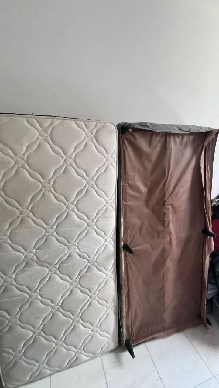 Cama boxe colchão + base ortobom65579528231298121
