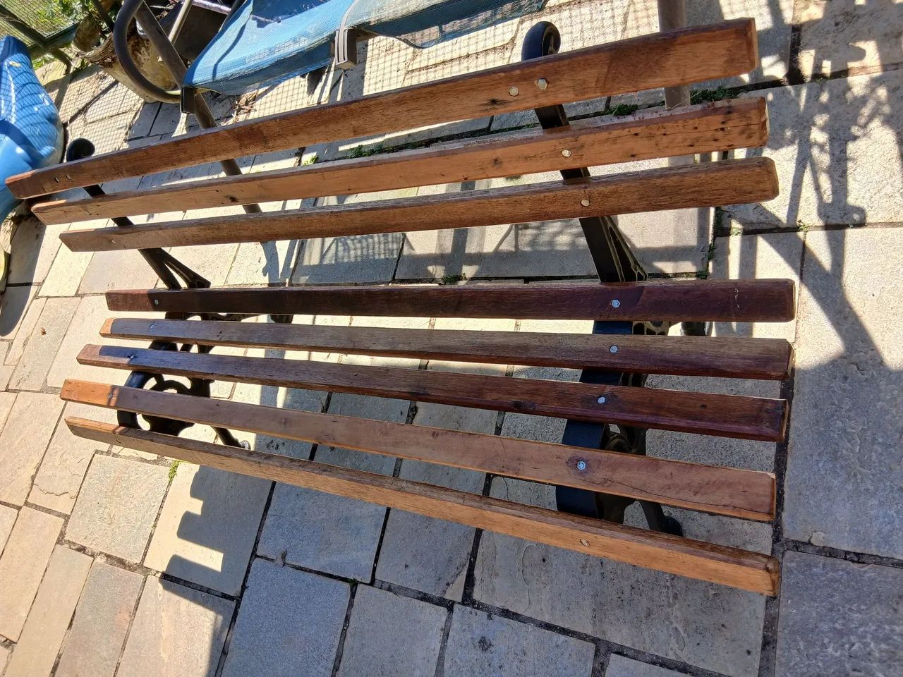 Banco de jardim em madeira pe de ferro  - Foto 4