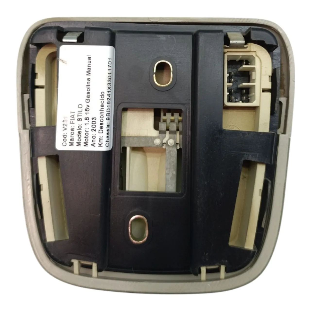 Luz Teto Cortesia Traseira Fiat Stilo 2003 2004 2005 2006 07 - Foto 4