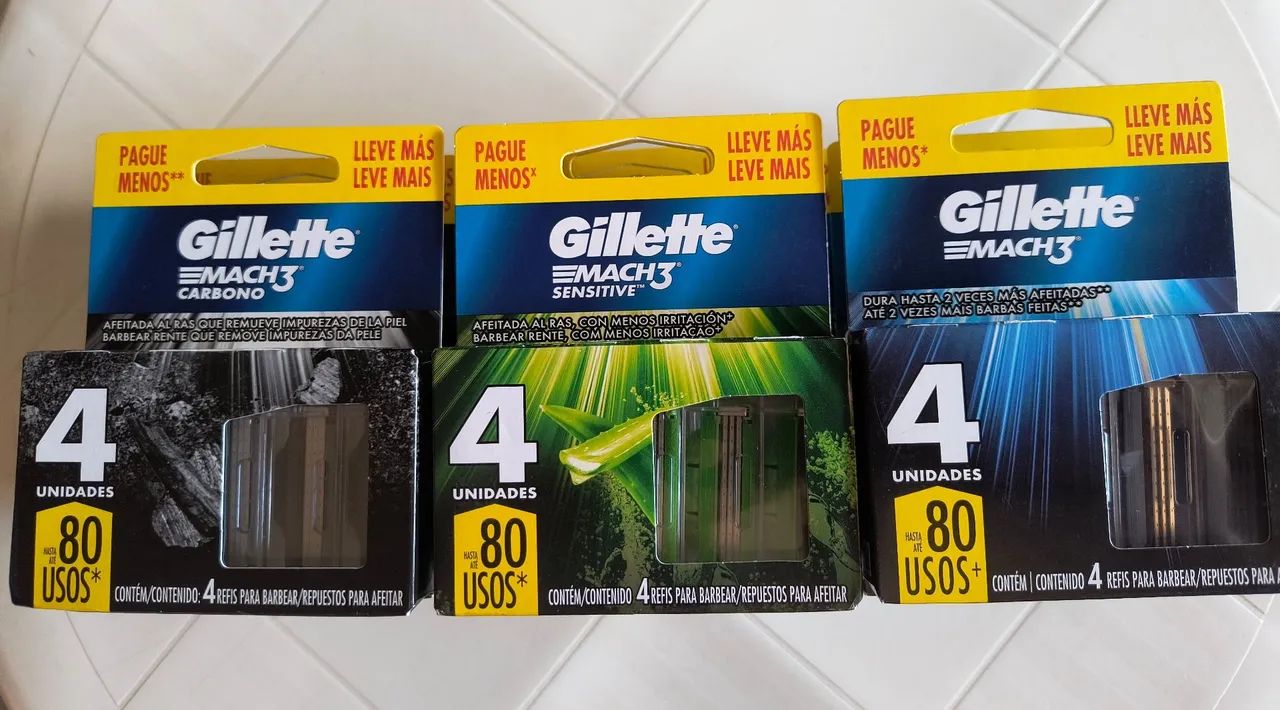 Cartuchos Gillette Mach3 C/4 Lâminas - Foto 5