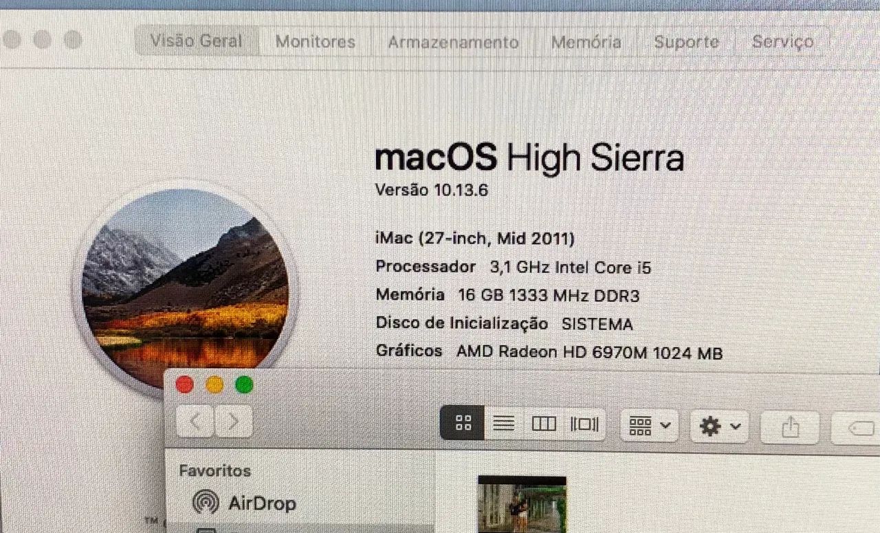 iMac i5 27 polegadas 16de ram, 1TB hd e 1TB vídeo ( Leia a descrição ) - Foto 4